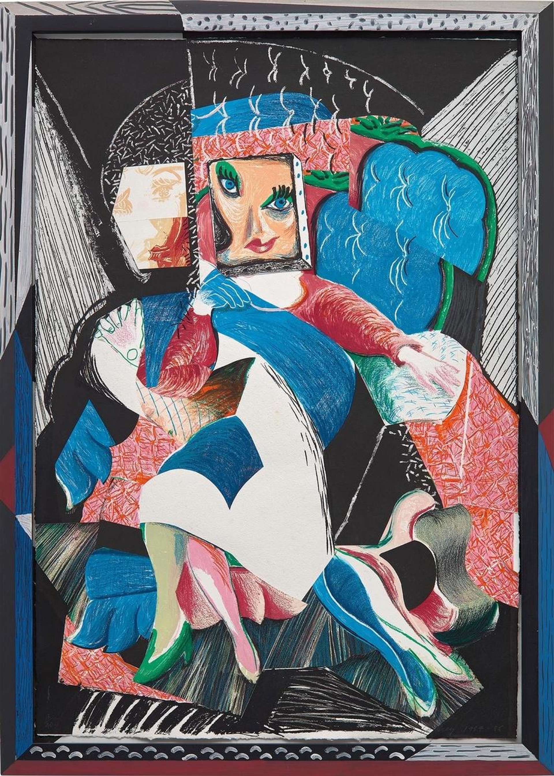 An Image Of Celia - Signed Print by David Hockney 1984 - MyArtBroker
