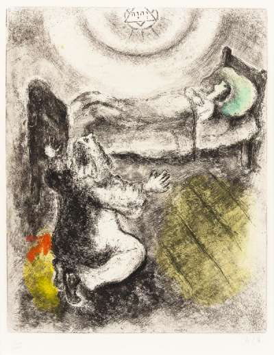 Marc Chagall: Enfant Ressuscité Par Elie - Signed Print