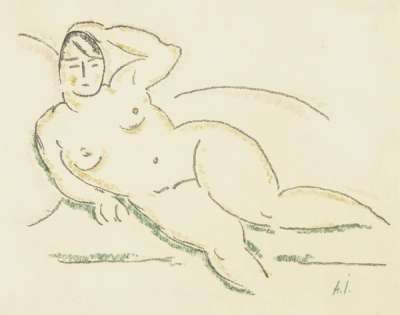 Liegender Weiblicher Akt - Signed Print by Alexej Von Jawlensky 1920 - MyArtBroker