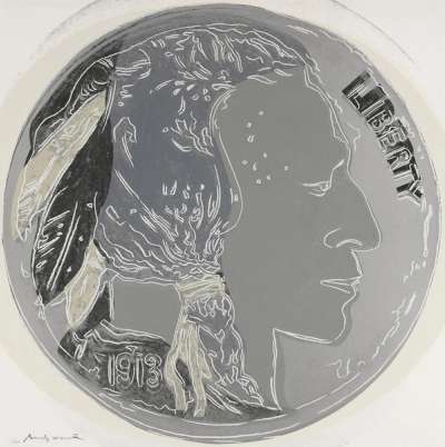 Indian Head Nickel (F. & S. II.385) - Signed Print by Andy Warhol 1986 - MyArtBroker