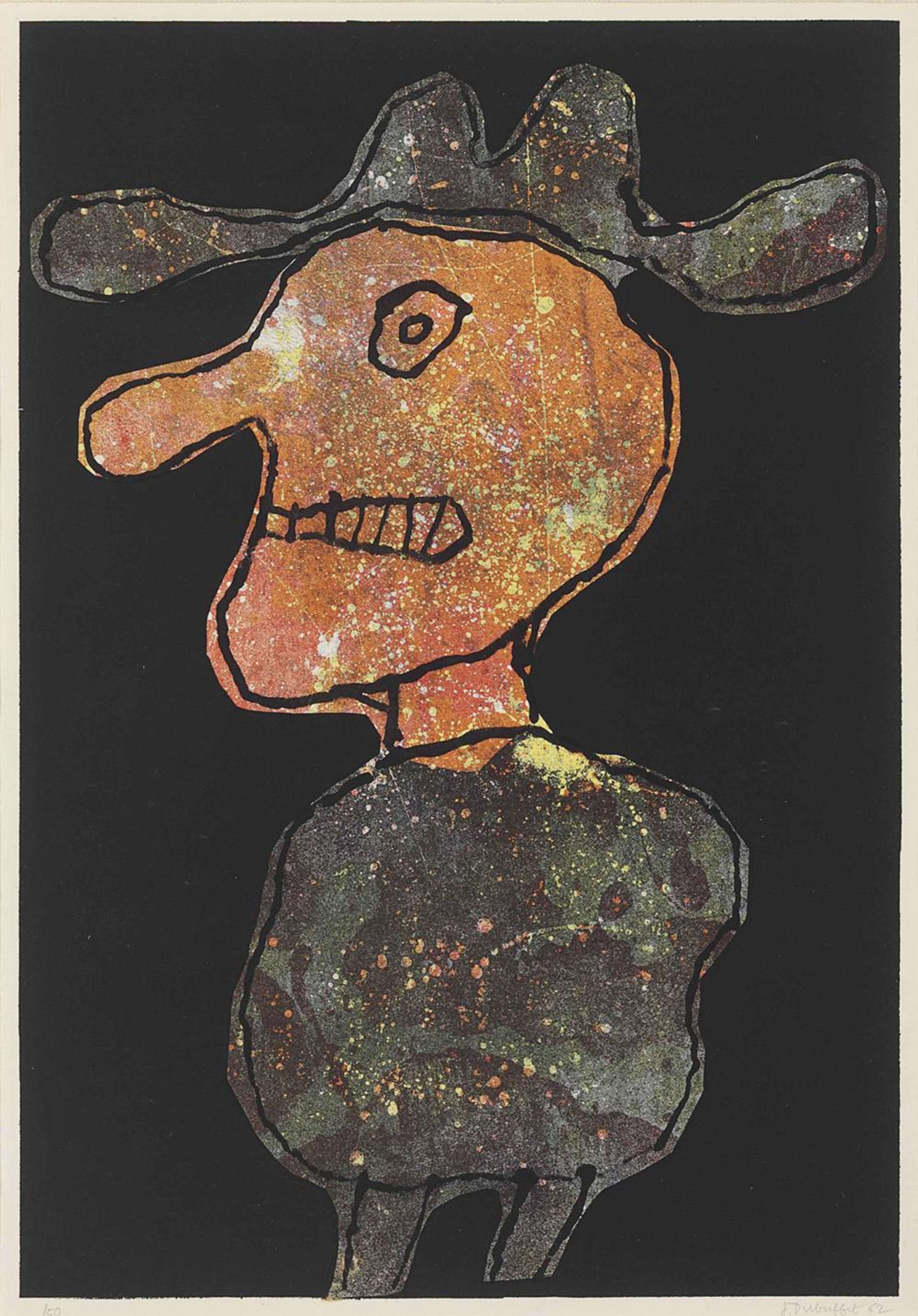 Personnage Au Chapeau - Signed Print by Jean Dubuffet 1962 - MyArtBroker