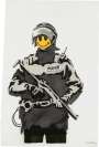 Banksy: Riot Cop - Signed Mixed Media