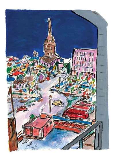 Bell Tower In Stockholm (2013) - Signed Print by Bob Dylan 2013 - MyArtBroker