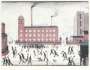 L. S. Lowry: Mill Scene - Signed Print