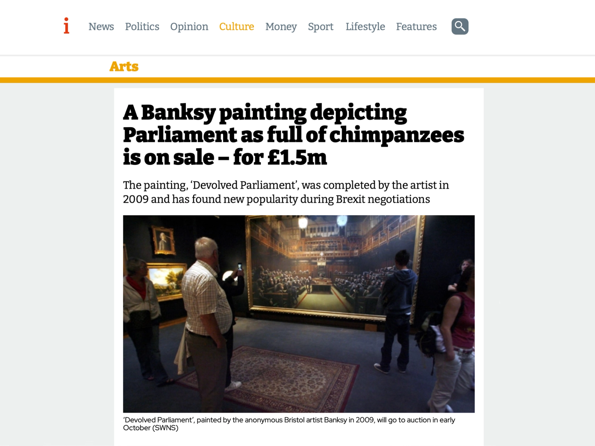 i - Banksy Devolved Parliament - MyArtBroker