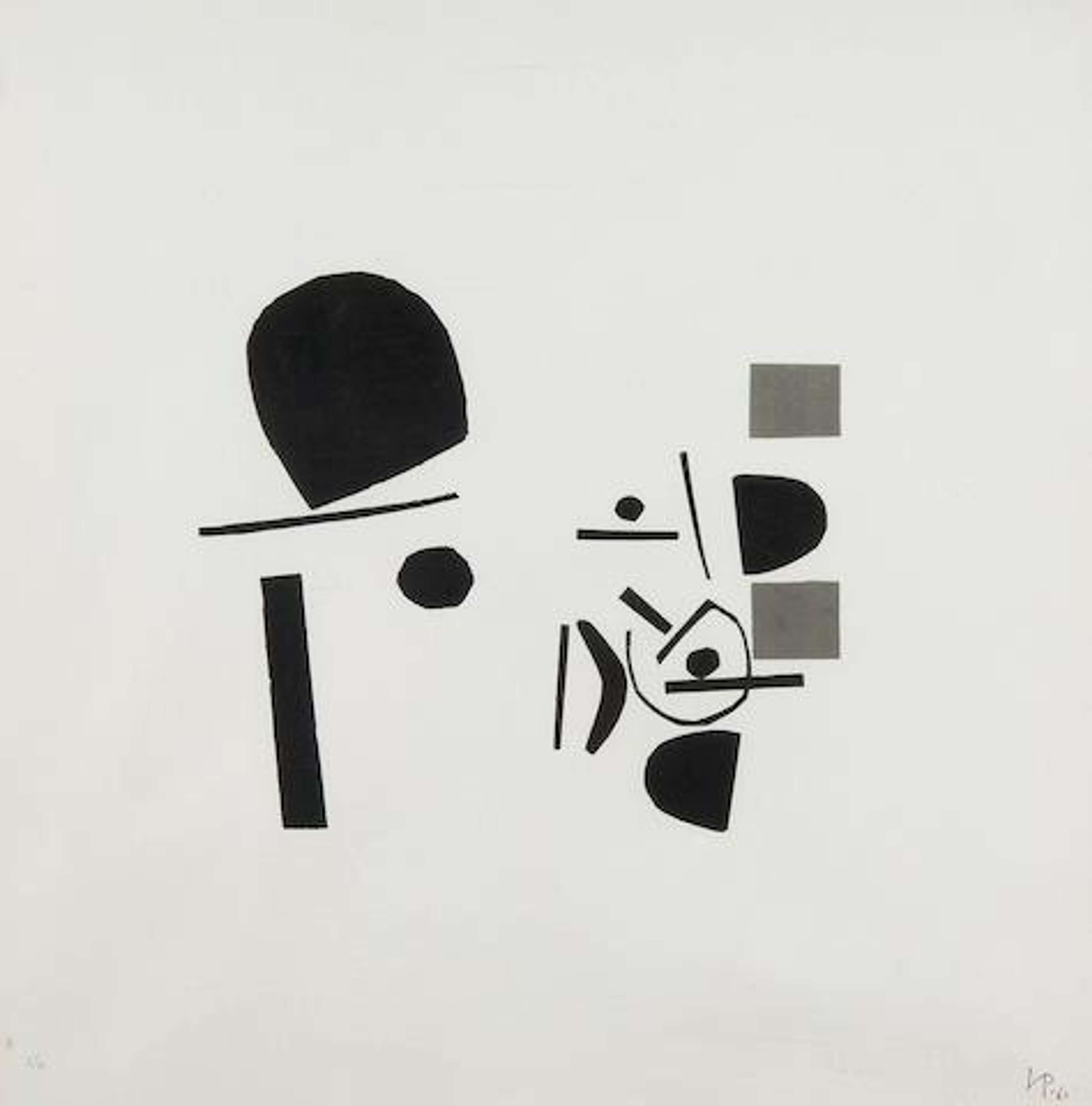 Points of Contact No. 7 - Signed Print by Victor Pasmore 1965 - MyArtBroker