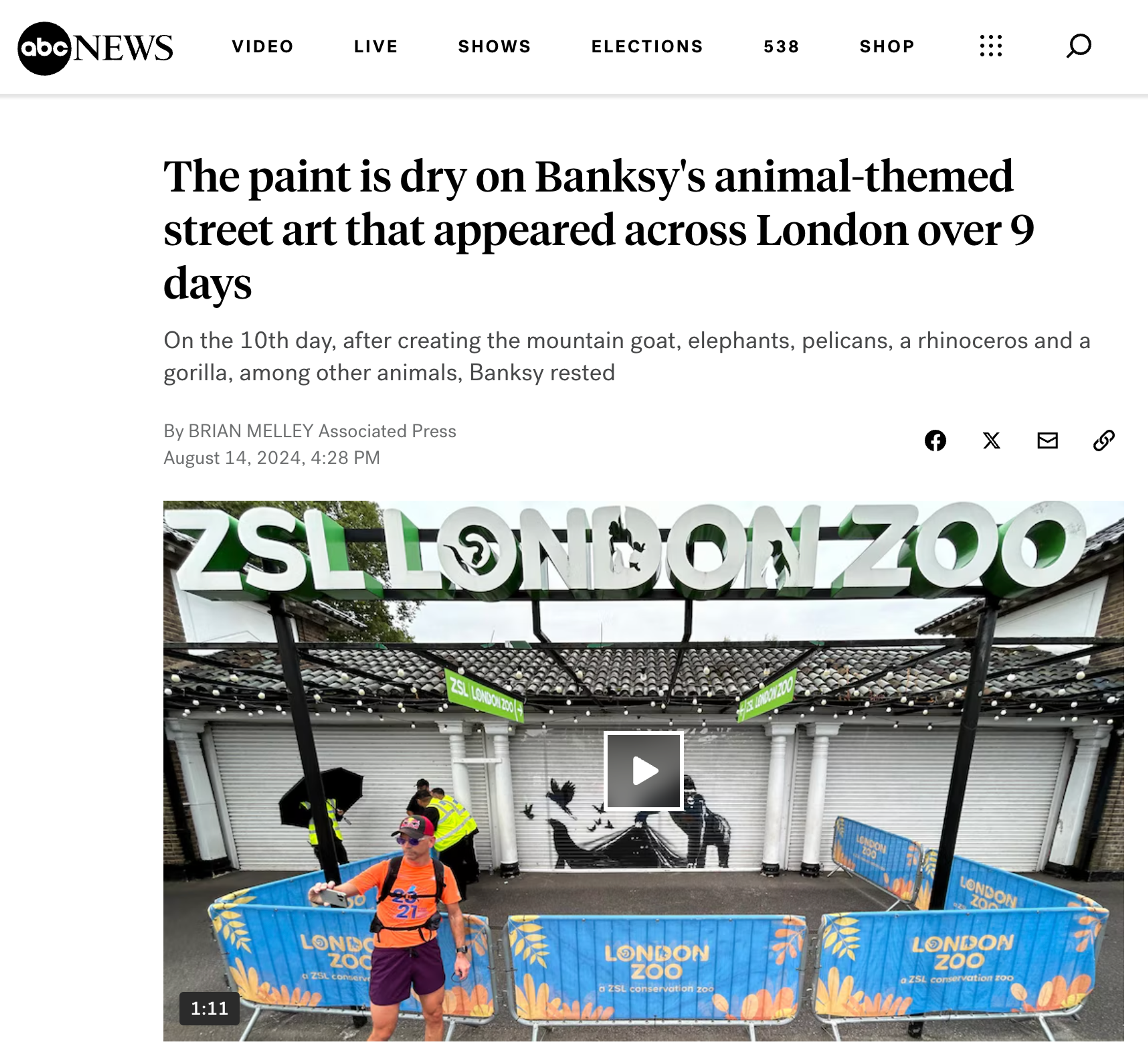 ABC NEWS BANKSY