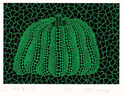 Pumpkin (G) , Kusama 151 - Signed Print by Yayoi Kusama 1992 - MyArtBroker