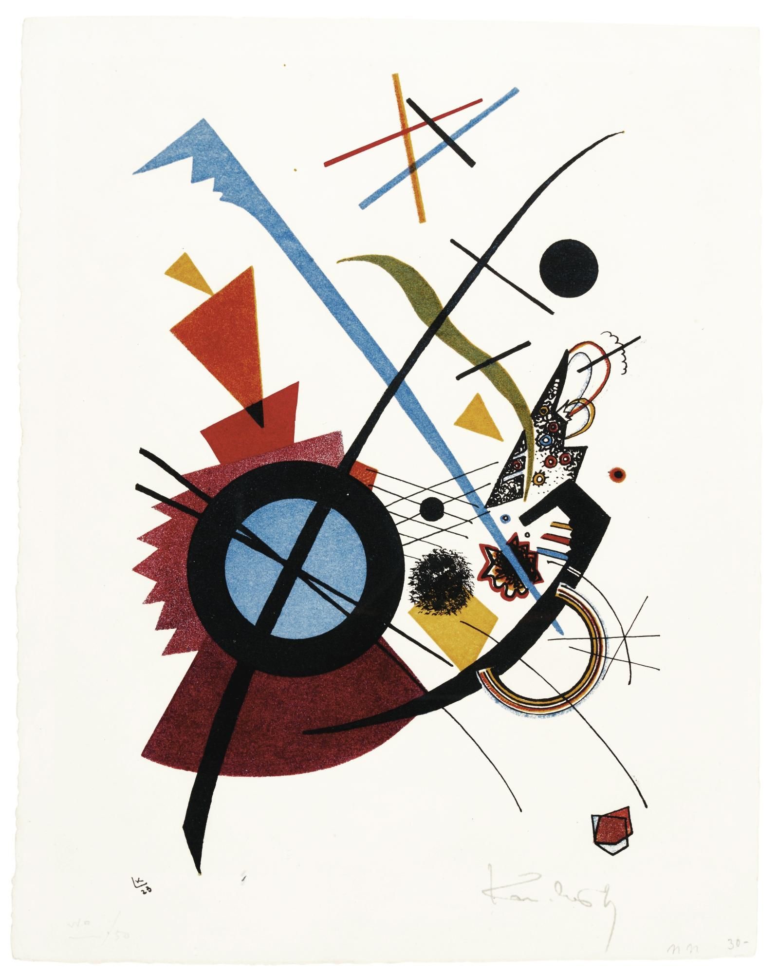 Wassily Kandinsky Kleine Welten IV (Signed Print) 1922