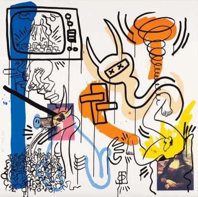 Apocalypse 7 - Signed Print by Keith Haring 1988 - MyArtBroker