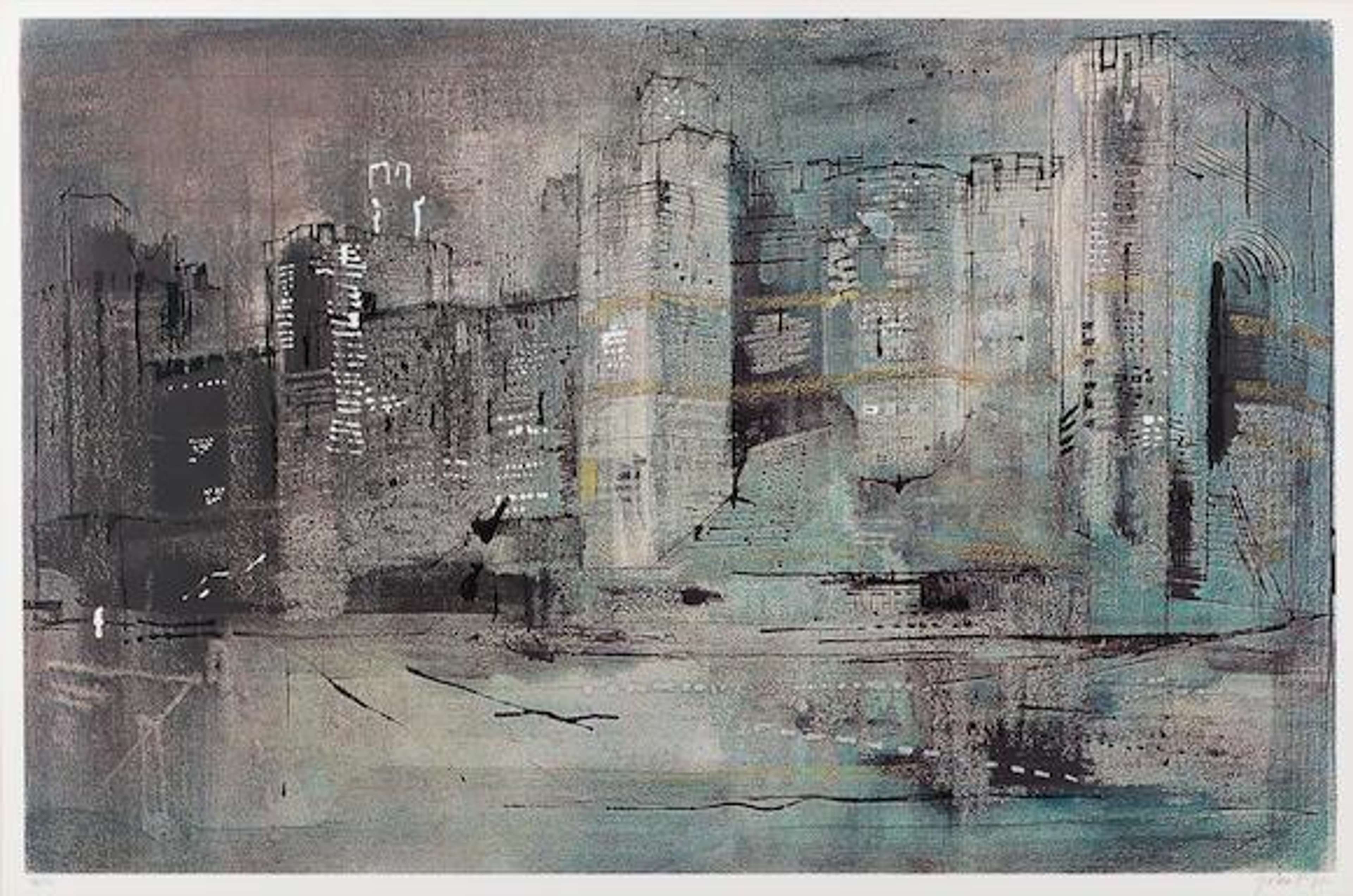 Caernarvon Castle I - Signed Print by John Piper 1971 - MyArtBroker