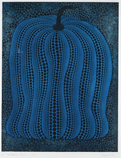 Pumpkin (blue) - Signed Print by Yayoi Kusama 2006 - MyArtBroker