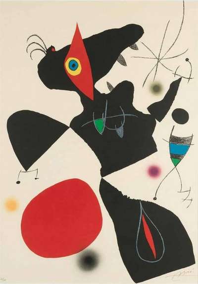 Plate IV (Oda à Joan Miró) - Signed Print by Joan Miro 1973 - MyArtBroker