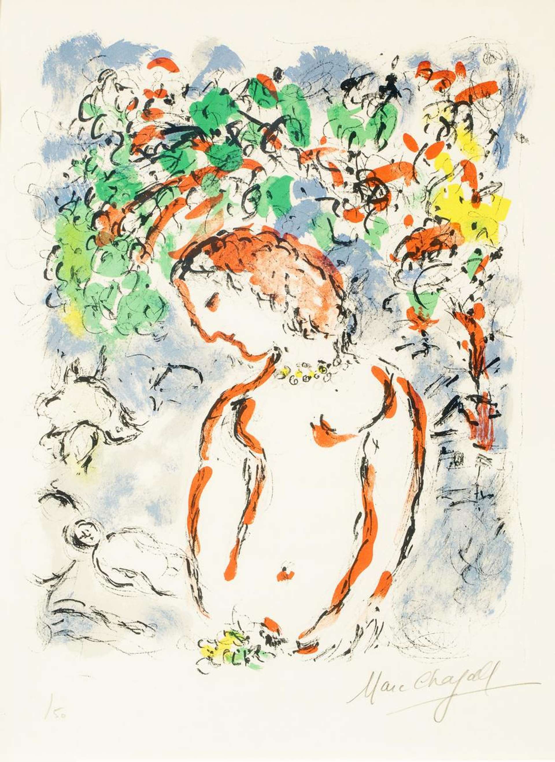 Marc Chagall: Jour De Printemps - Signed Print
