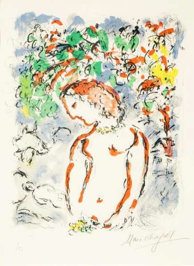 Marc Chagall: Jour De Printemps - Signed Print