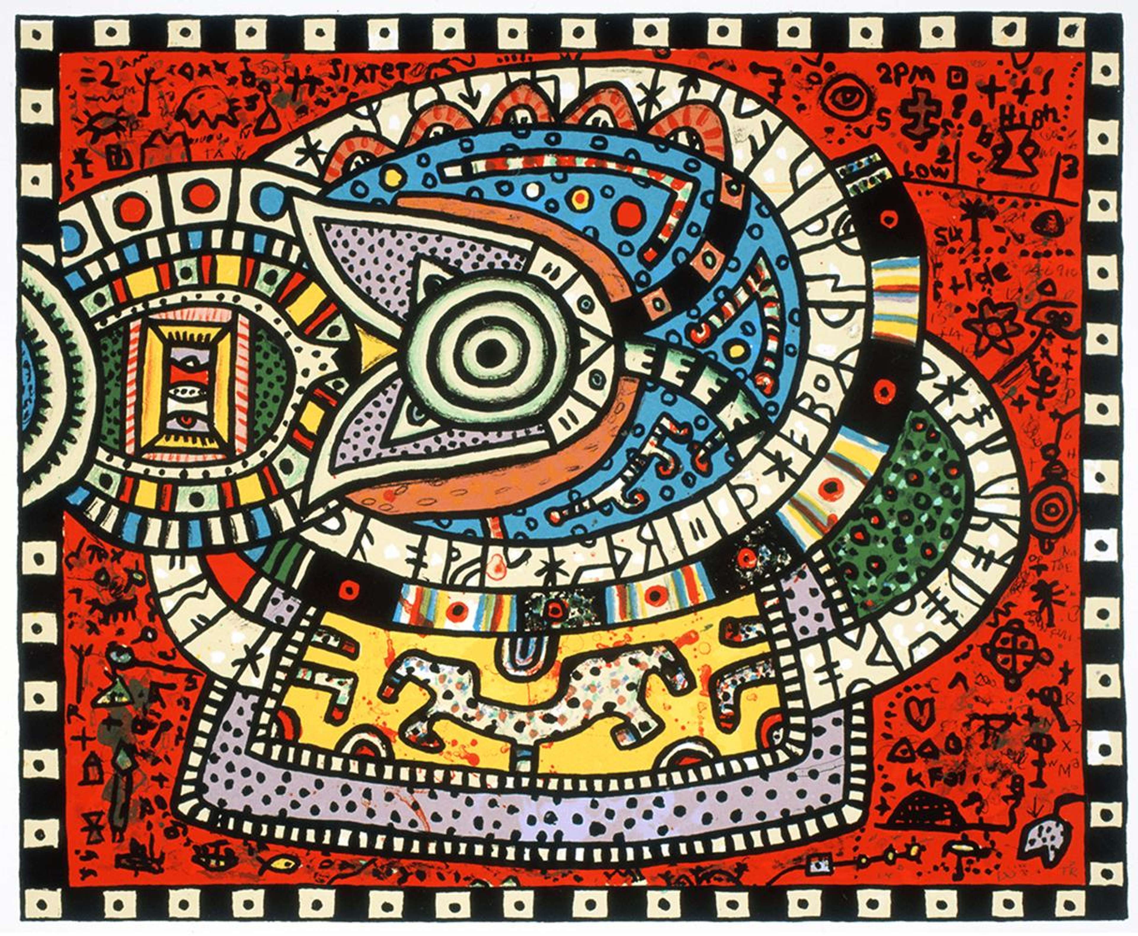 Rune Reader II - Signed Print by Alan Davie 2001 - MyArtBroker