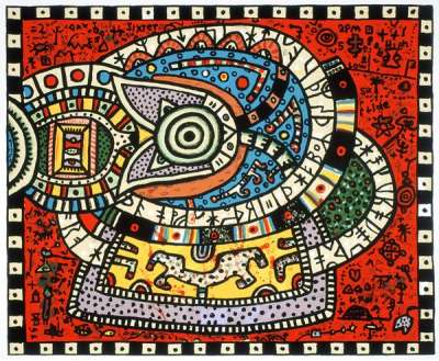 Rune Reader II - Signed Print by Alan Davie 2001 - MyArtBroker