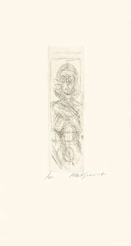 Alberto Giacometti Annette De Face (Signed Print) 1955 | MyArtBroker