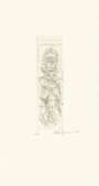 Alberto Giacometti: Annette De Face - Signed Print