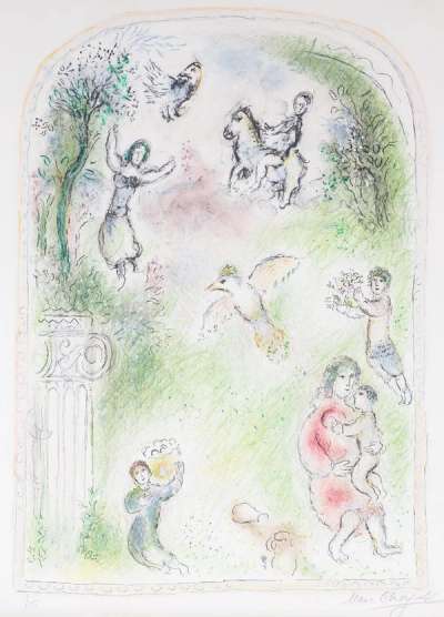 Marc Chagall: Le Jardin De Pomone - Signed Print