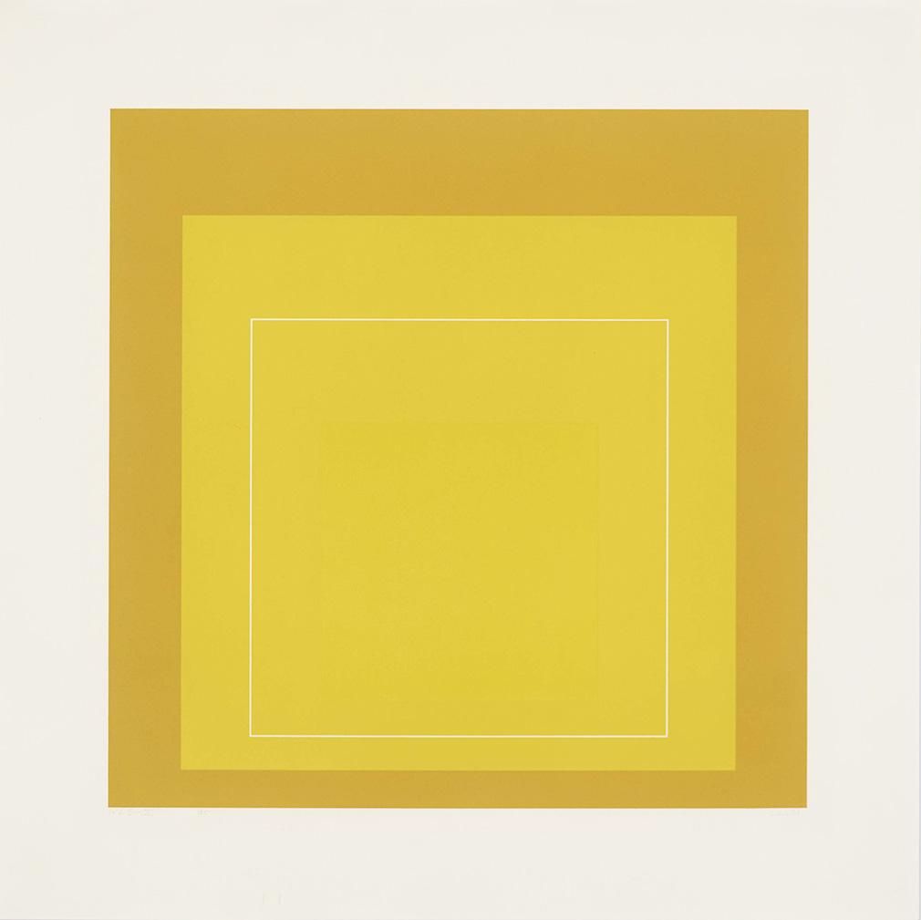 Josef Albers WLS X (Signed Print) 1966