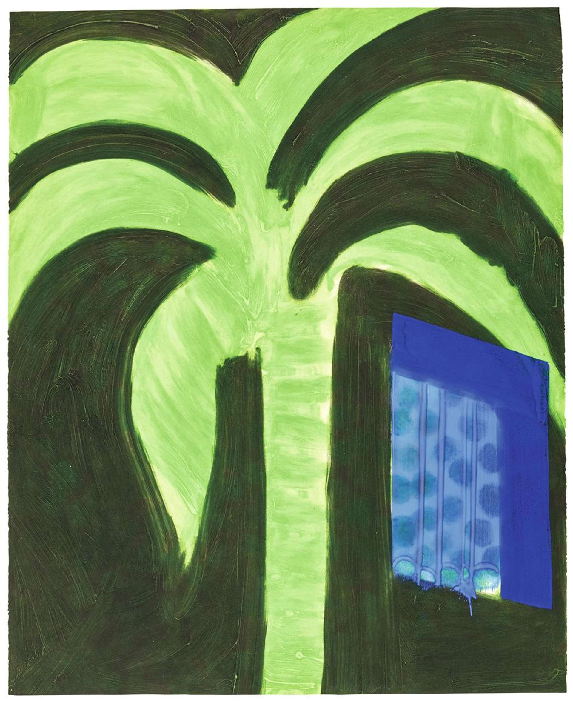 Palm And Window - Signed Print by Howard Hodgkin 1990 - MyArtBroker