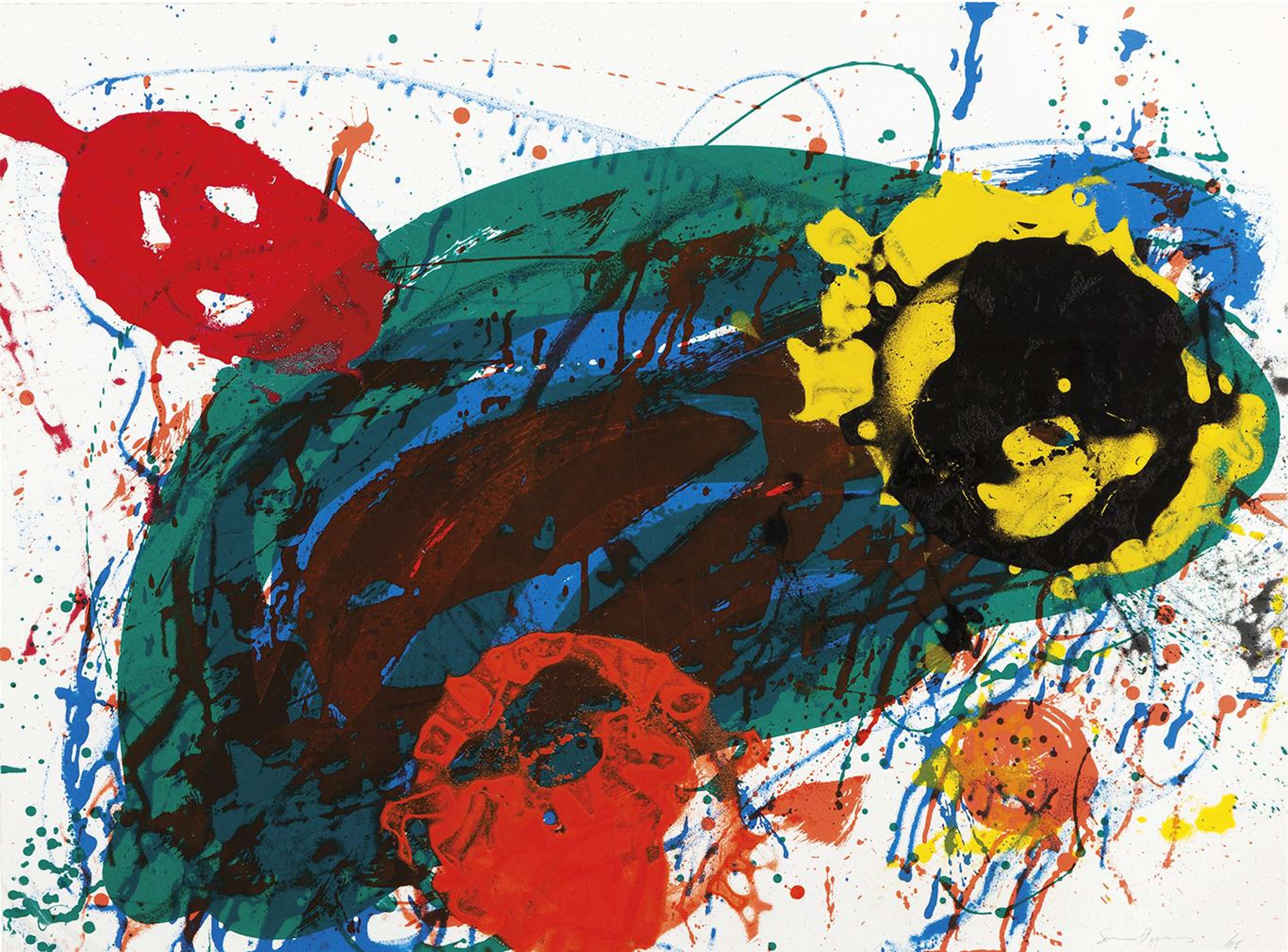 For Thirteen - Signed Print by Sam Francis 1989 - MyArtBroker