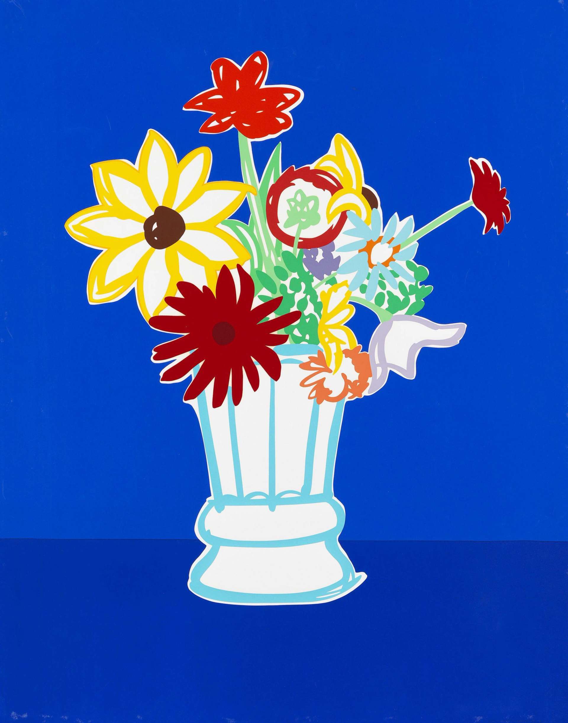 Tom Wesselmann: Country Bouquet With Blue - Signed Print