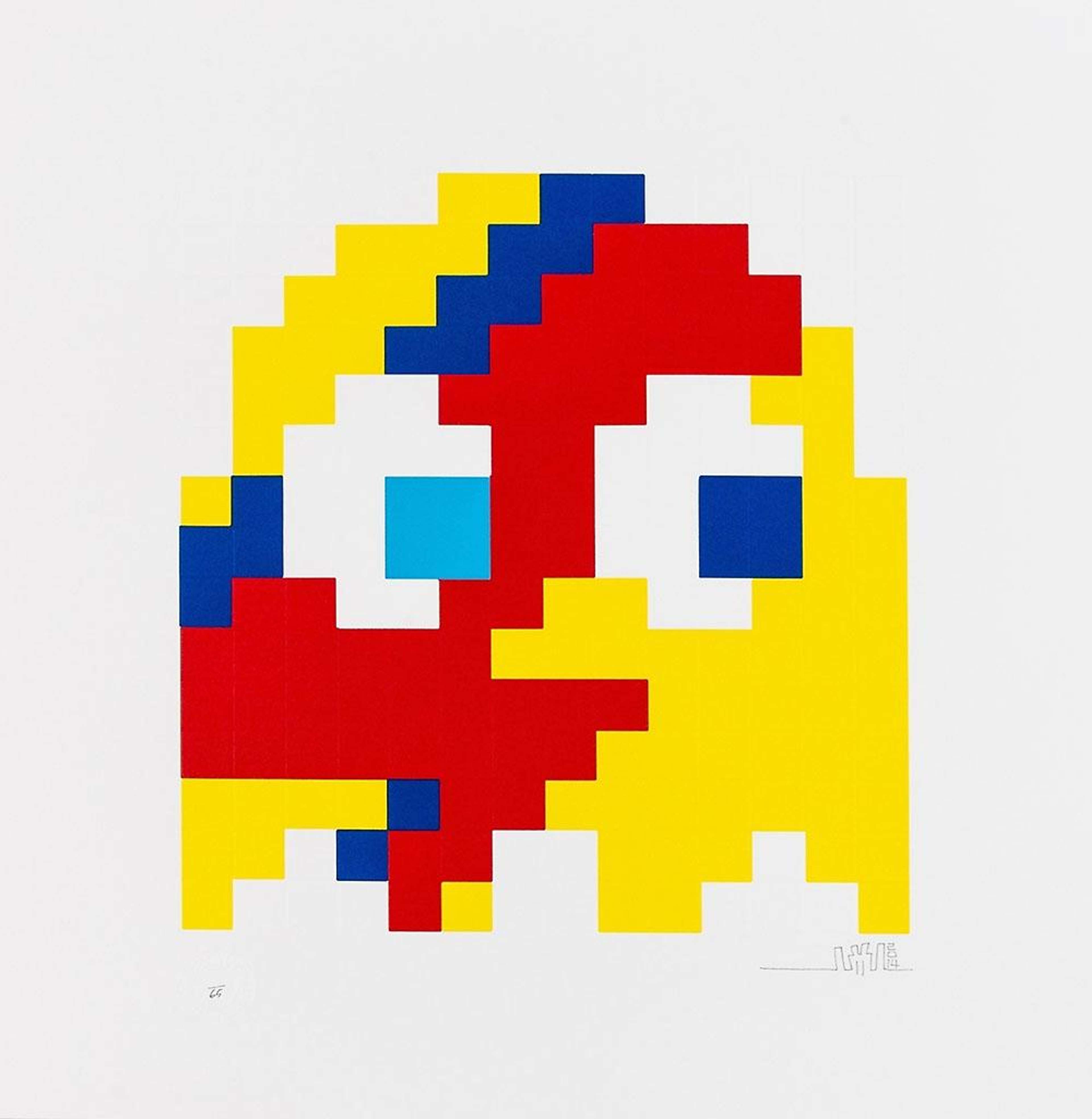 Aladdin Sane (yellow) - Signed Print by Invader 2014 - MyArtBroker