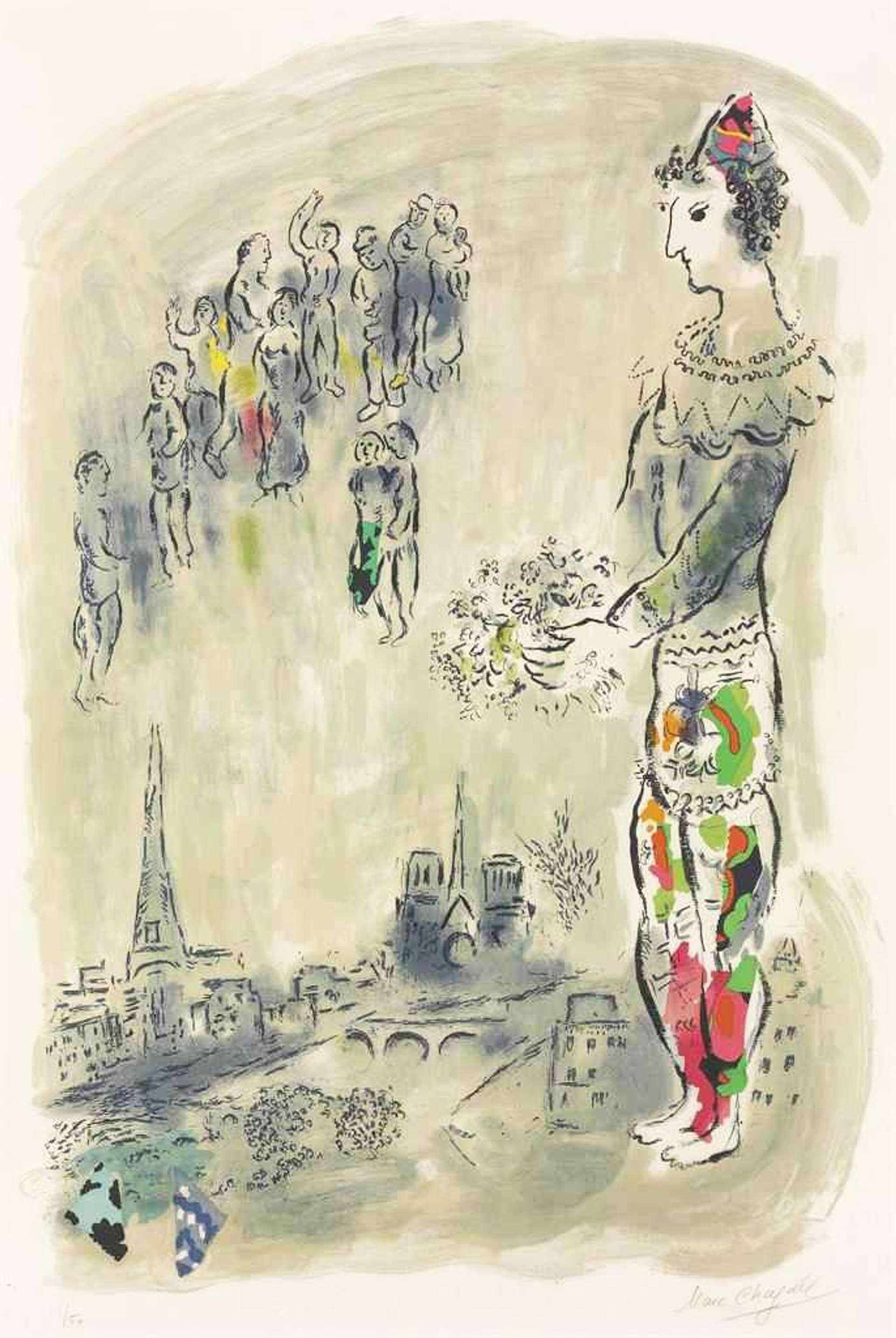 Le Magicien De Paris - Signed Print by Marc Chagall 1959 - MyArtBroker
