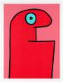 Thierry Noir: Red Head - Signed Print