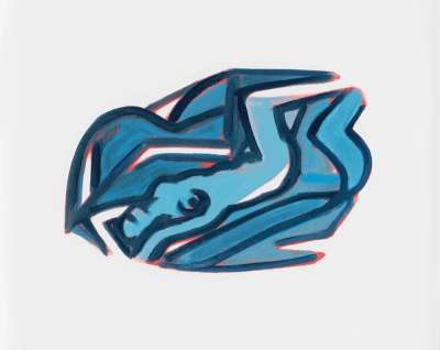 Blue Nude #5 - Signed Print by Tom Wesselmann 2000 - MyArtBroker