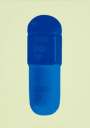 Damien Hirst: The Cure (sherbert green, royal blue, ocean blue) - Signed Print