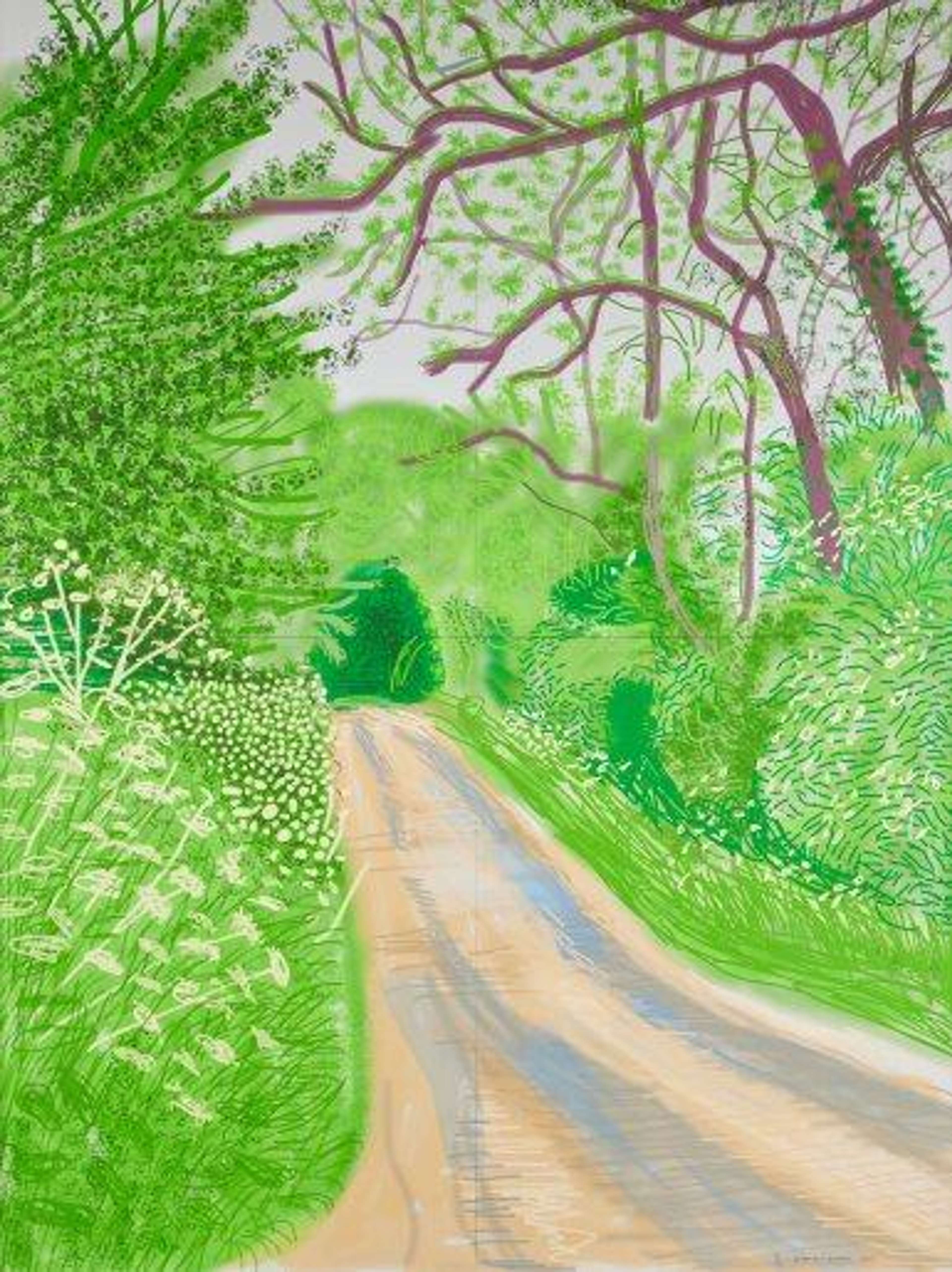 The Arrival Of Spring In Woldgate East Yorkshire 16th May 2011 - Signed Print by David Hockney 2011 - MyArtBroker