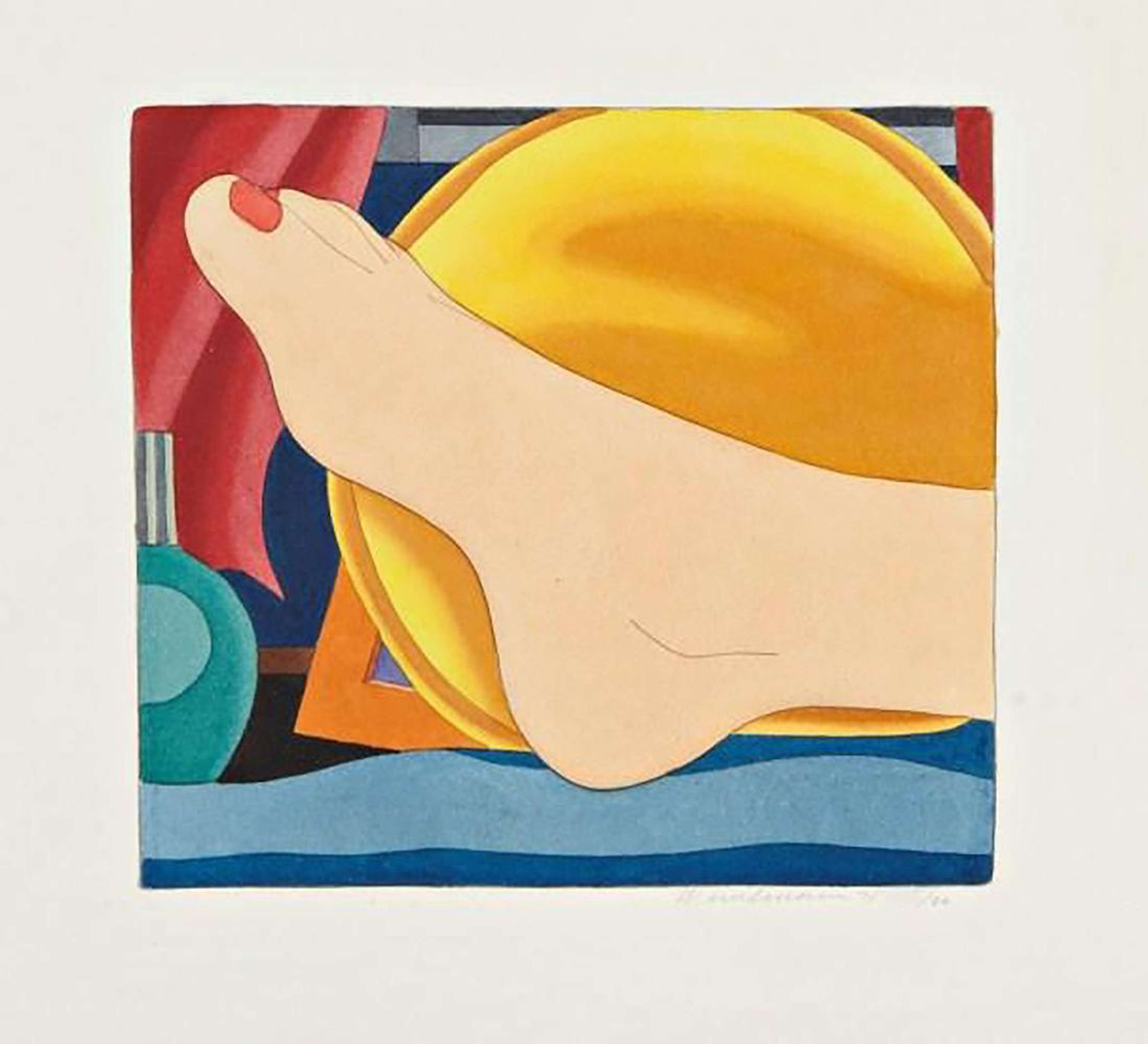 Bedroom Foot - Signed Print by Tom Wesselmann 1978 - MyArtBroker