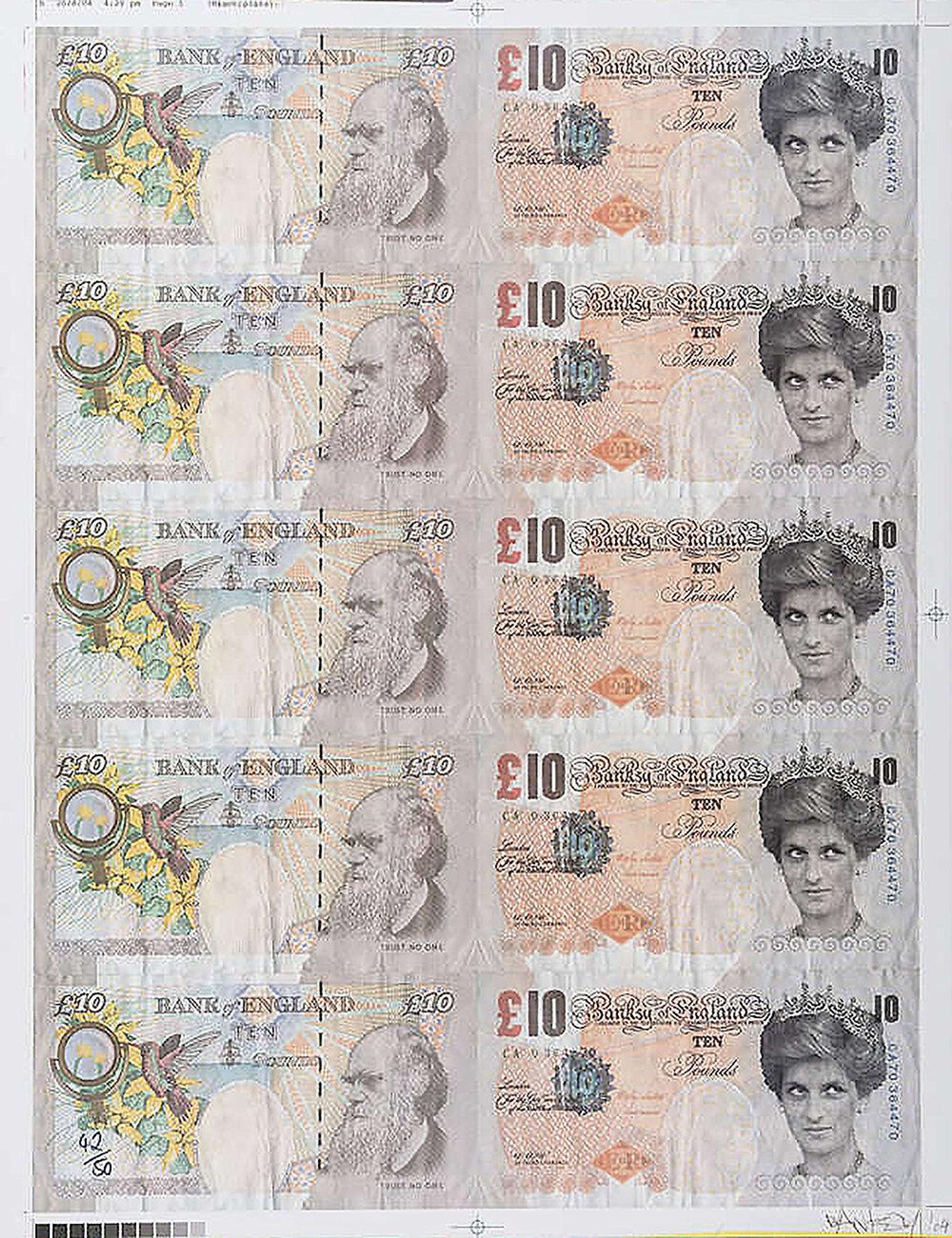Di-Faced Tenners by Banksy