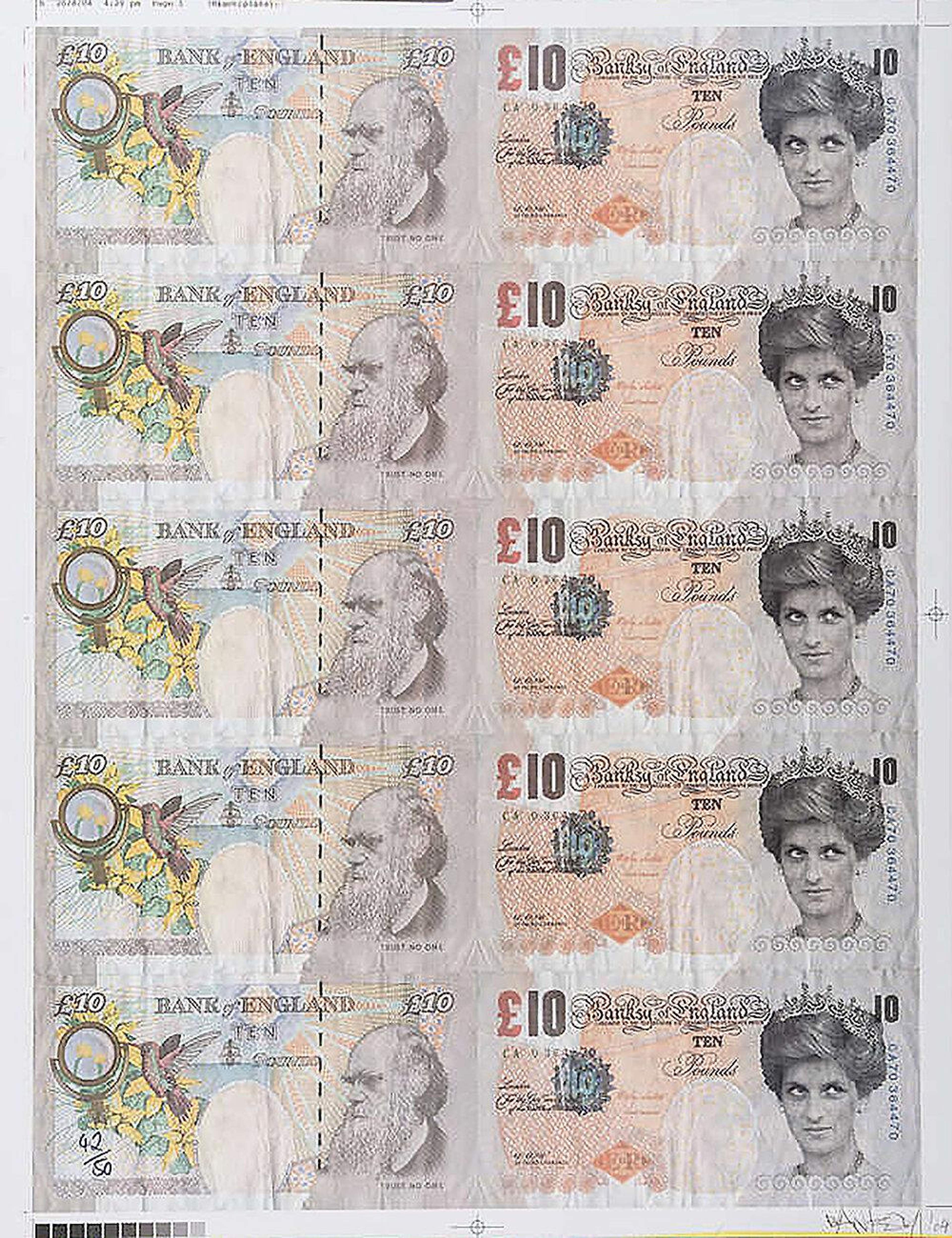 Di-Faced Tenners - Signed Print