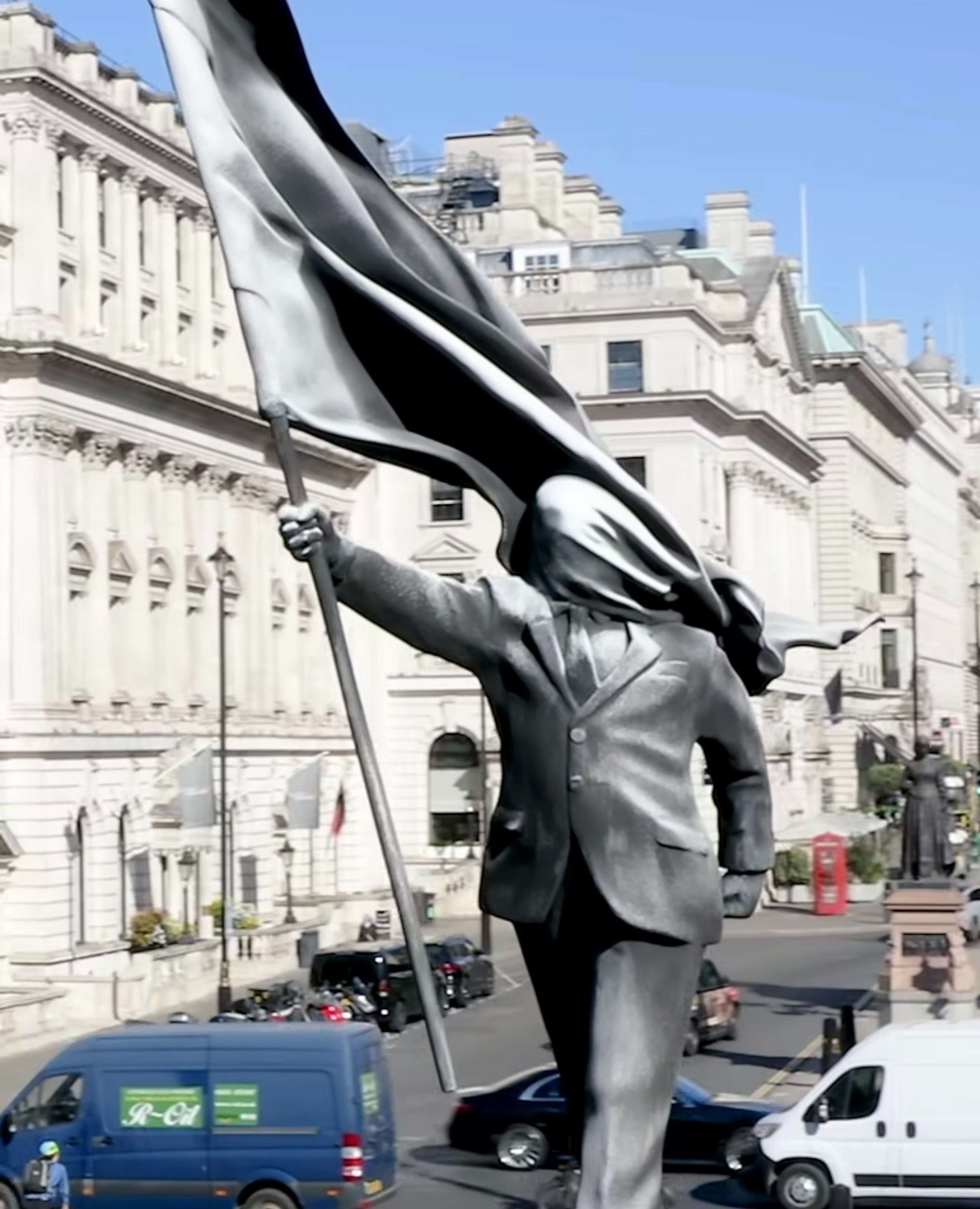 The Waterloo Place Statue © Banksy 2026