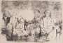 Jean Jansem: Untitled (Five Elderly People Sitting) - Signed Print