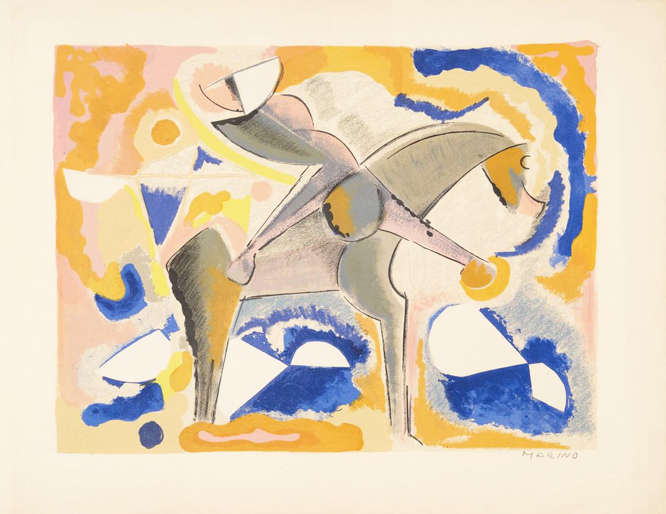 Marino Marini From Color To Form IX (Signed Print) 1969