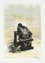 Henry Moore: Girl Seated At Desk II - Signed Print