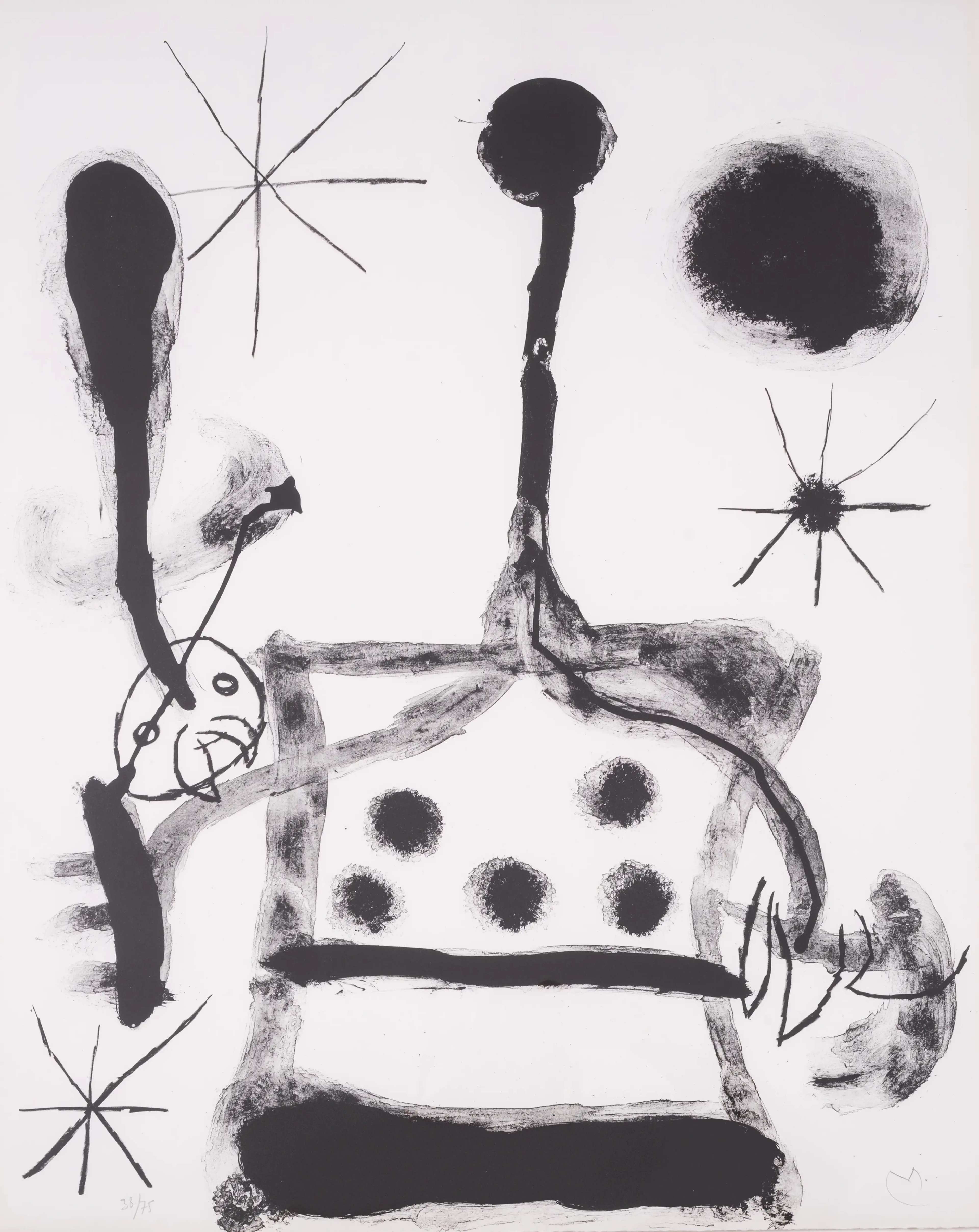 Plate 18 (Album 19) - Signed Print by Joan Miro 1961 - MyArtBroker