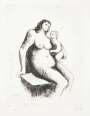 Henry Moore: Mother And Child V - Signed Print