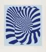 Victor Vasarely: Zebra Couple (Blue) - Signed Print