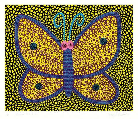 Yayoi Kusama Papillon I, Amour Pour Toujours (Signed Print) 2000