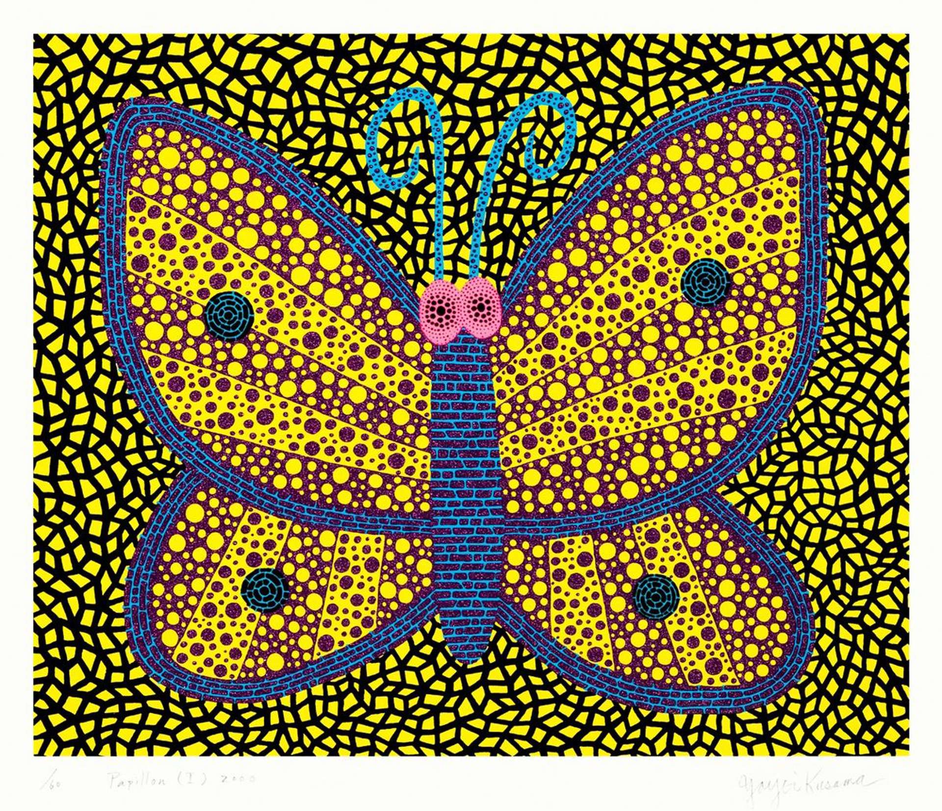 Papillon I - Signed Print by Yayoi Kusama 2000 - MyArtBroker