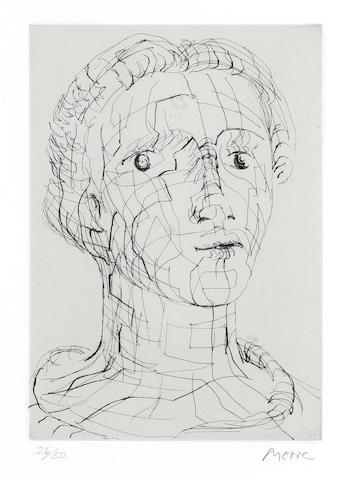Henry Moore Head Of A Girl I (Signed Print) 1979 | MyArtBroker