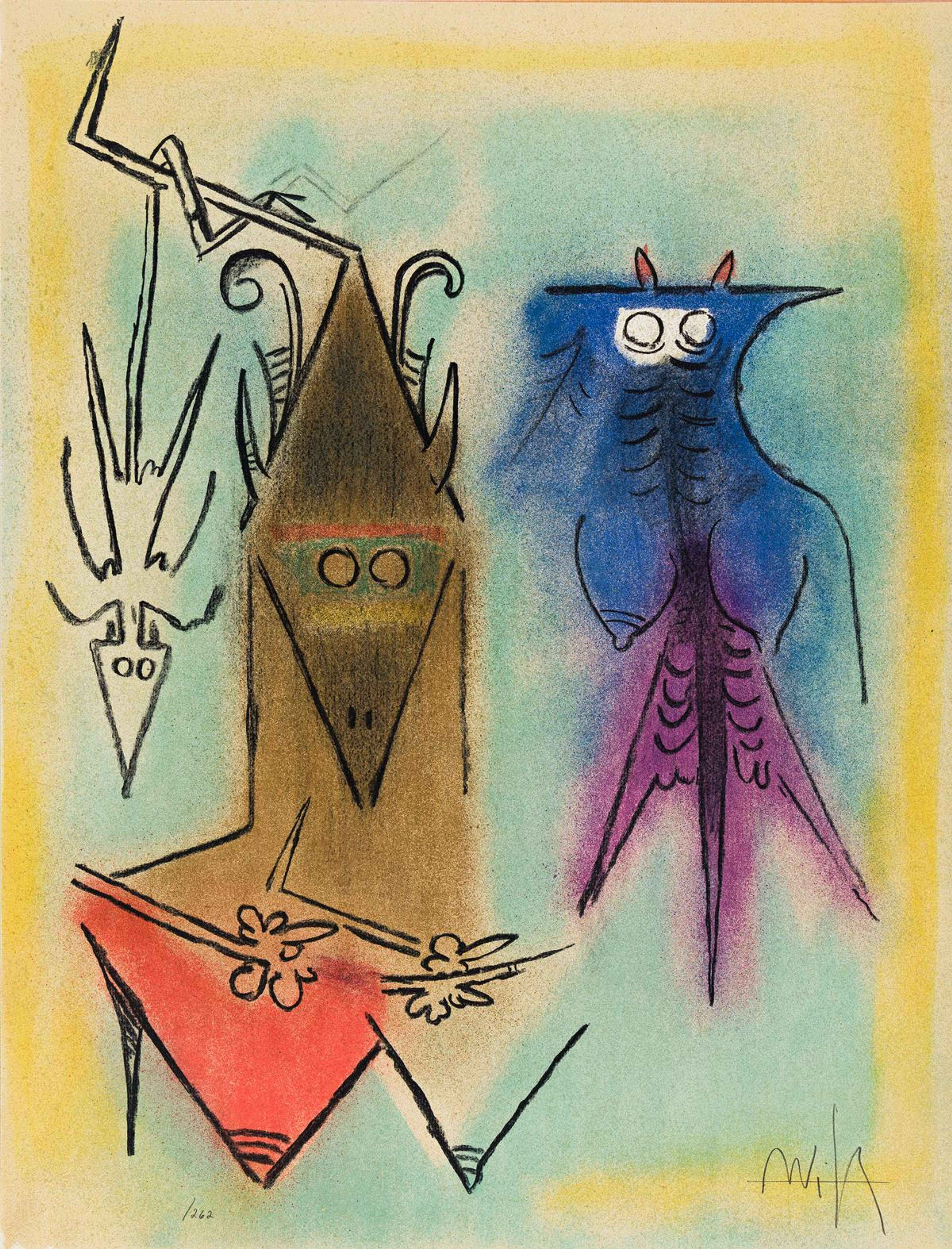 Stockholm - Signed Print by Wifredo Lam 1974 - MyArtBroker