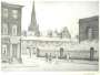 L S Lowry: St Philip's Church - Signed Print