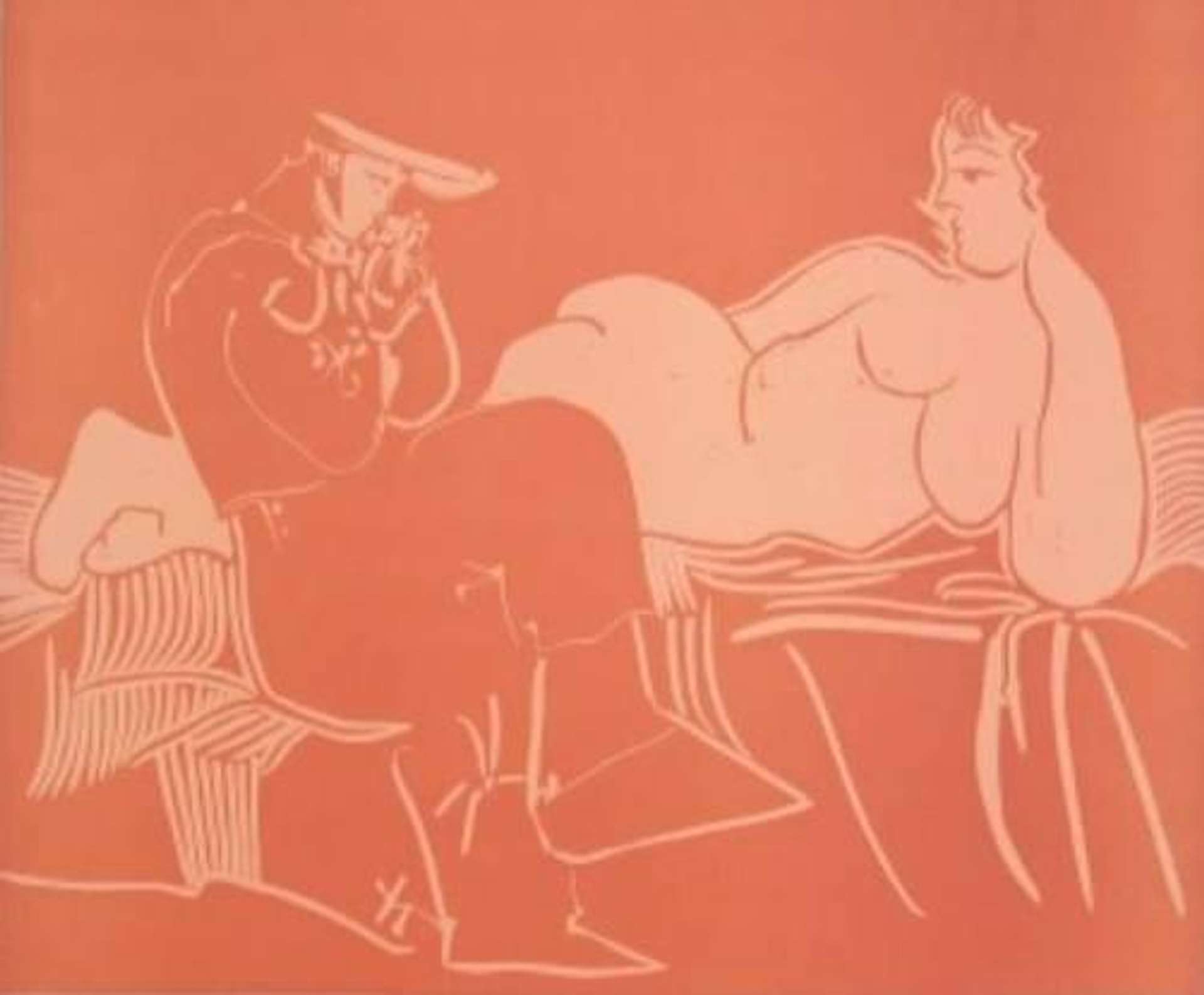 L’Aubade Avec Femme Accoudee - Signed Print by Pablo Picasso 1959 - MyArtBroker